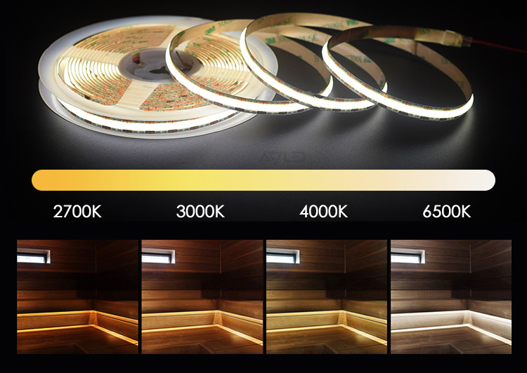 Temperatura de color de las tiras LED cortables